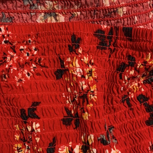 Garage spandex strapless floral romper - Picture 3 of 3